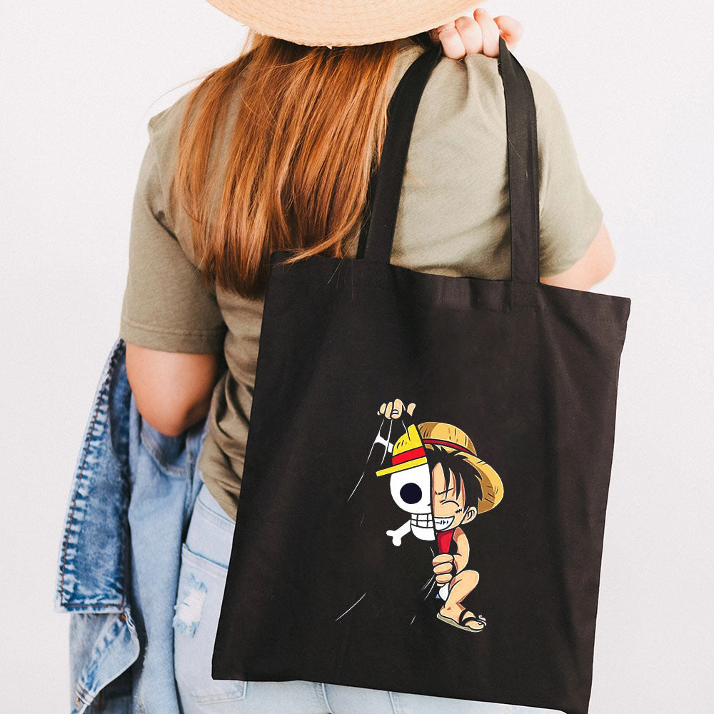 Casual Luffy Printed Canvas Shoulder Bag