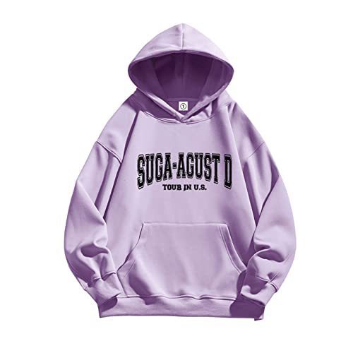 Unisex Kpop SUGA Zipper Letter Printed Hoodie