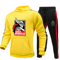 Men's Game Color Block Hoodie Sweatpants Set