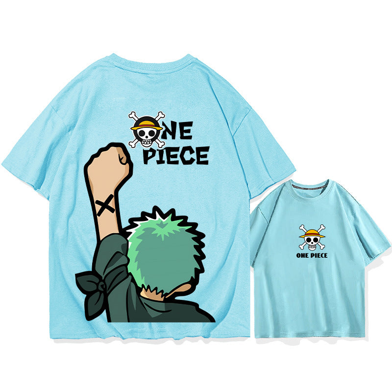 Men's Anime Zoro Short-sleeved Cotton T-shirt