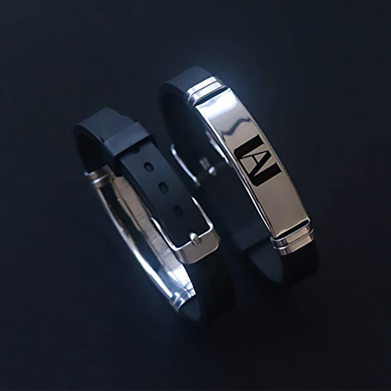 Cool Anime Logo Stainless Steel Bracelet