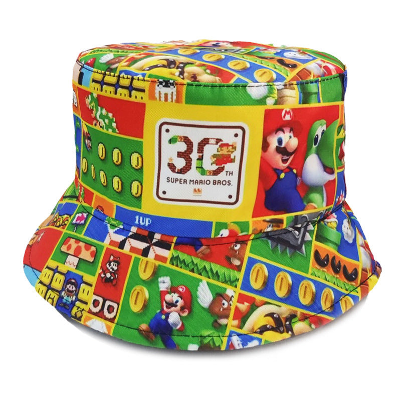 Casual Anime Printed Bucket Hat