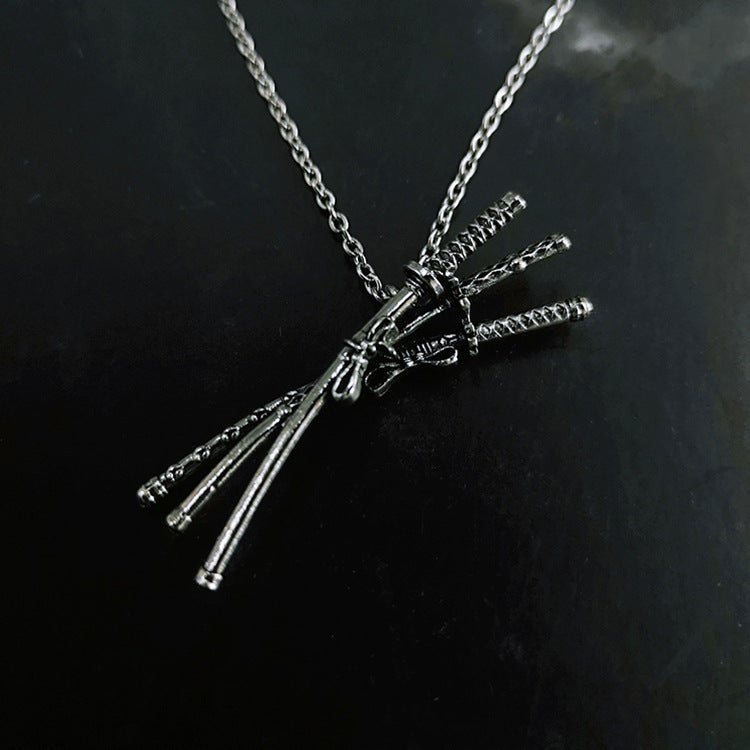 Cool Zoro Swords Necklace