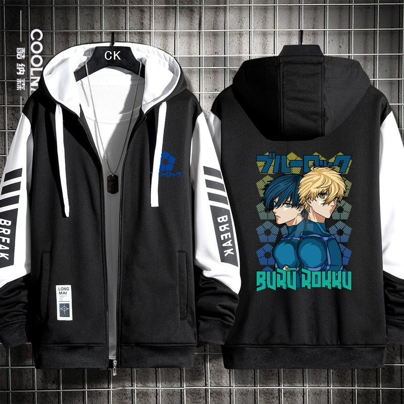 Unisex Anime Nagi Zipper Cardigan Hoodie