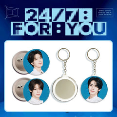 TWS TOUR Badge Mirror Keychain