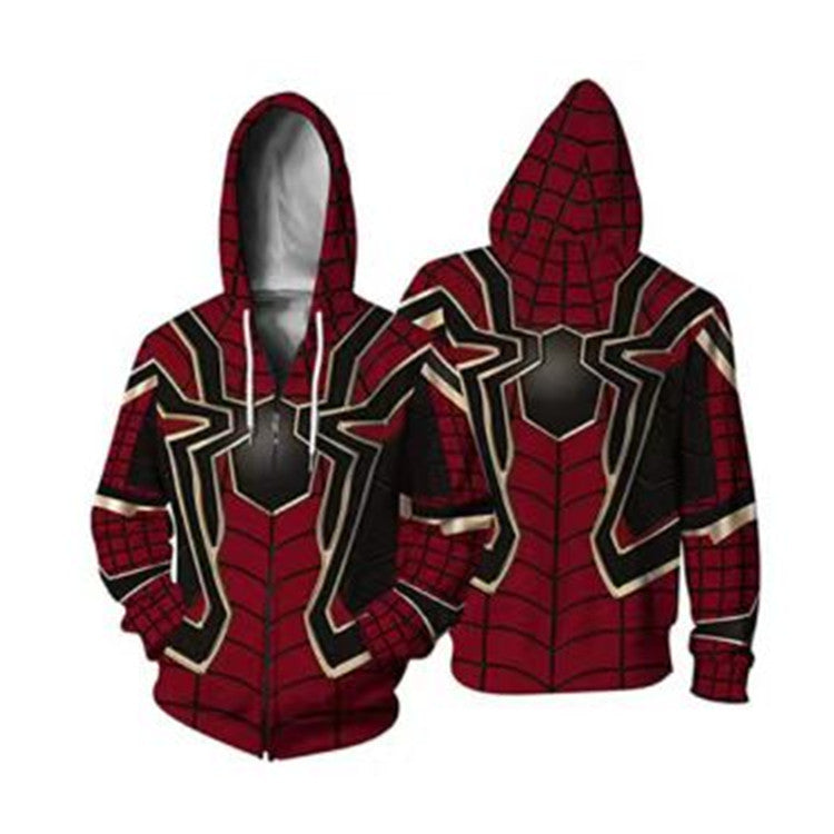 Unisex Spider 3D Print Cosplay Pullover Hoodie