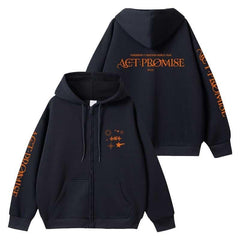 KPOP ACT PROMISE Album Loose Zipper Hoodie