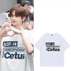 SHINYU Same Graphic Printed Round Neck T-shirt