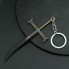 Cool Anime Sword Necklace Keychain Pendant