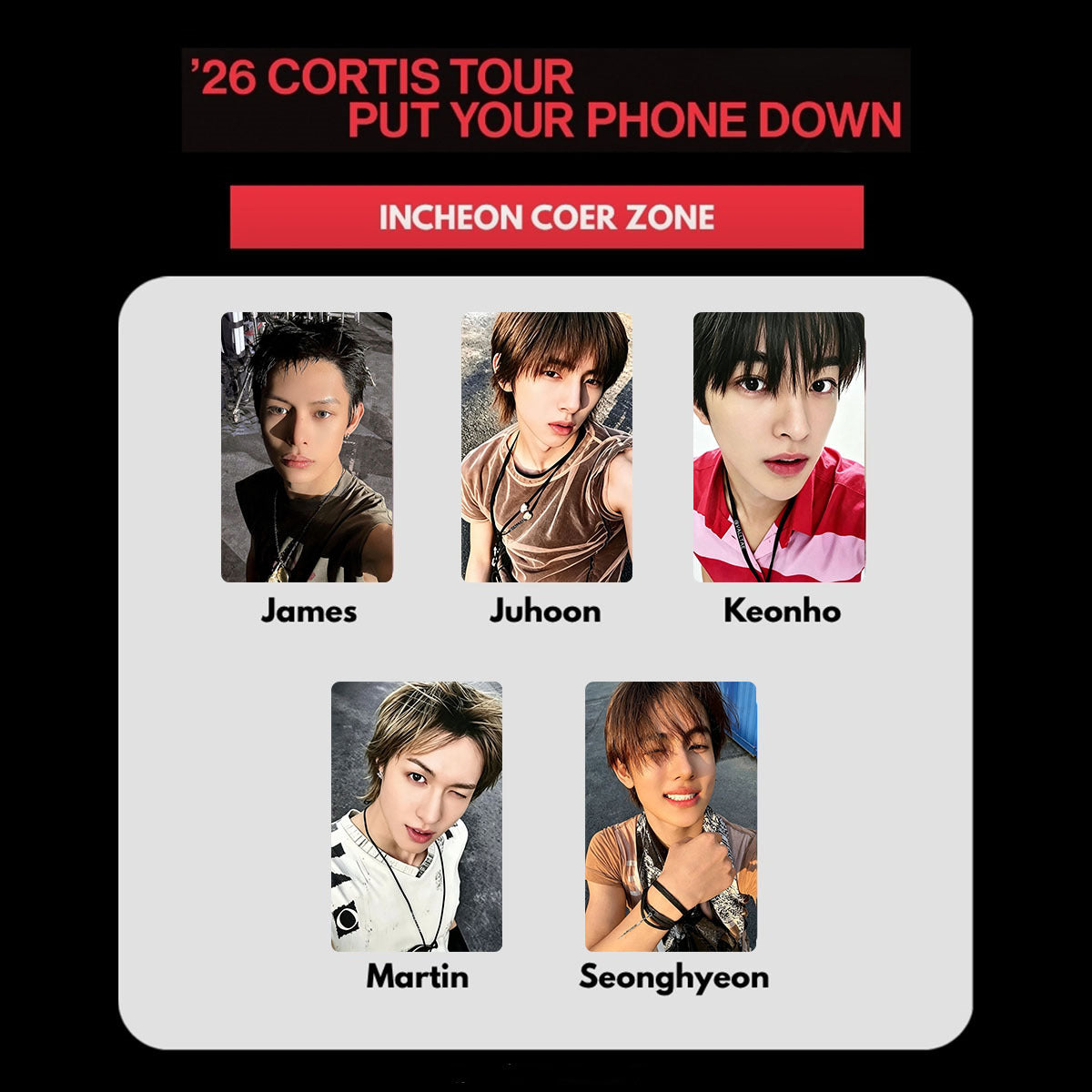 PUT YOUR PHONE DOWN Tour Photocard Limited Edition