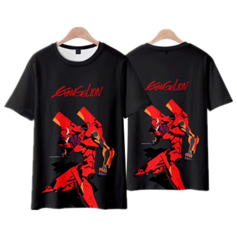 Cool Anime Eva Cosplay Digital Print T-Shirt