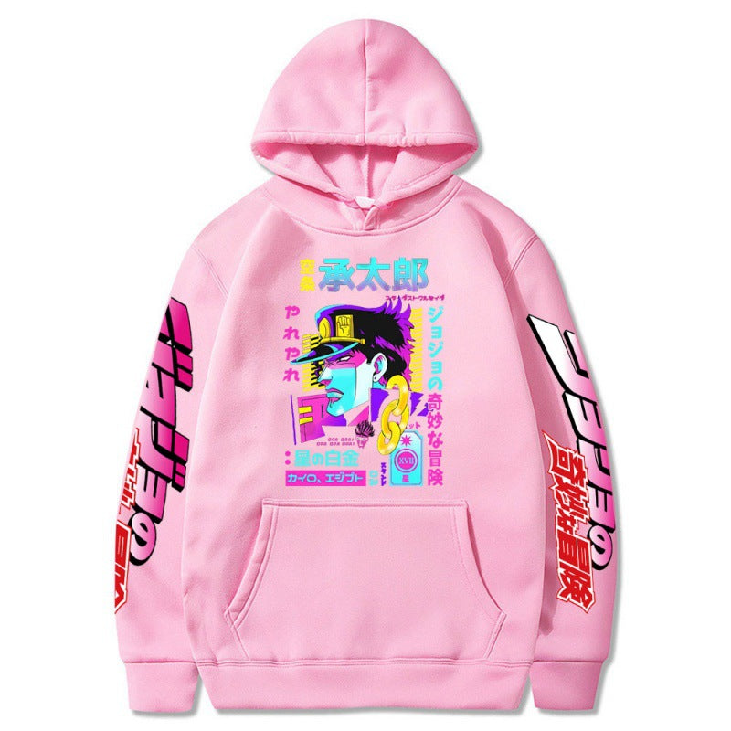 Unisex JOJO Anime Printed Pullover Hoodie