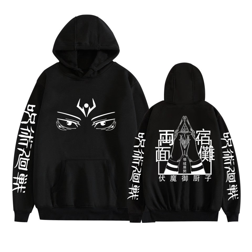 Unisex Trendy Anime Printed Loose Hoodie