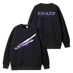 KPOP CRAZY Graphic Print Pullover Hoodie