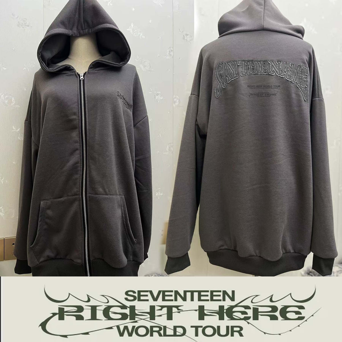 KPOP 'RIGHT HERE ' Tour Zipper Hoodie