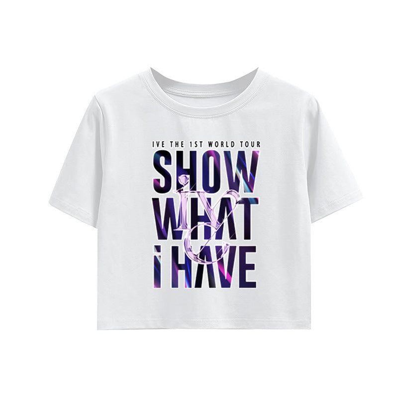 SHOW WHAT I HAVE WORLD TOUR Girls Crop T-shirt