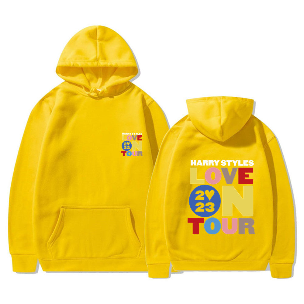 Unisex Love on Tour Printed Loose Pullover Hoodie