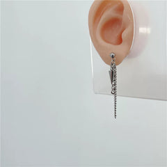 Heeseung Cone Chain Titanium Steel Earrings Earclips
