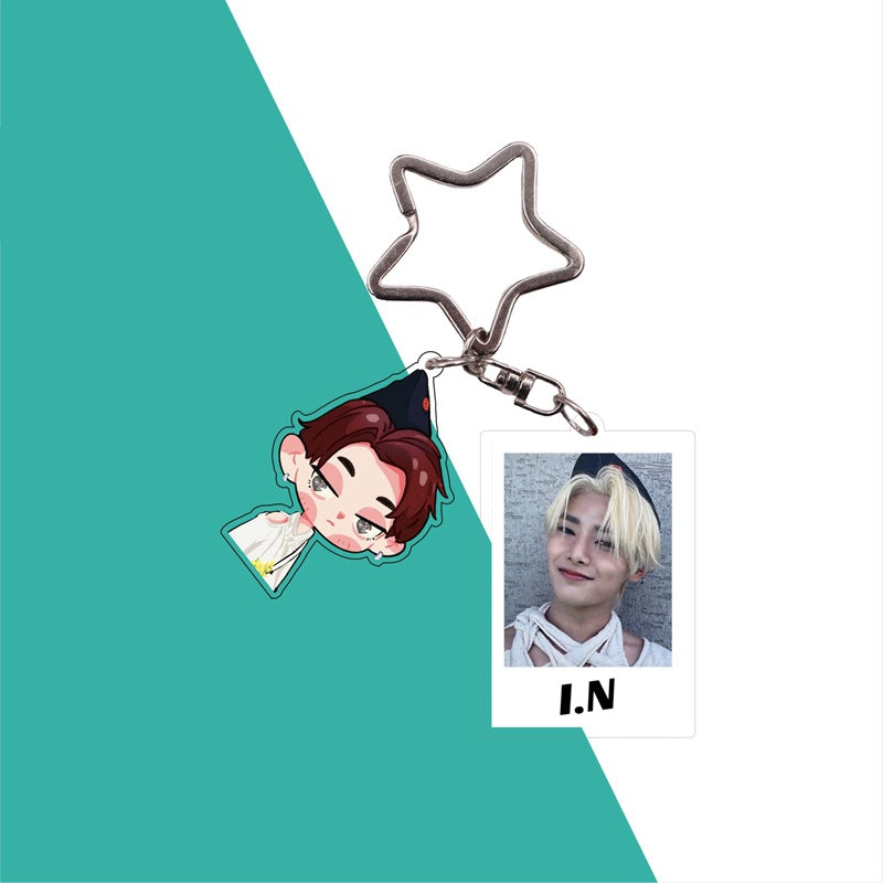 Cute Kpop Photo Keychain