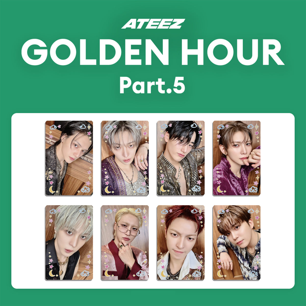 ATE Album "GOLDEN HOUR PART 5" Photocard Set