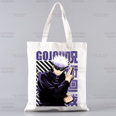 Gojo Printed Canvas Shoulder Tote Bag