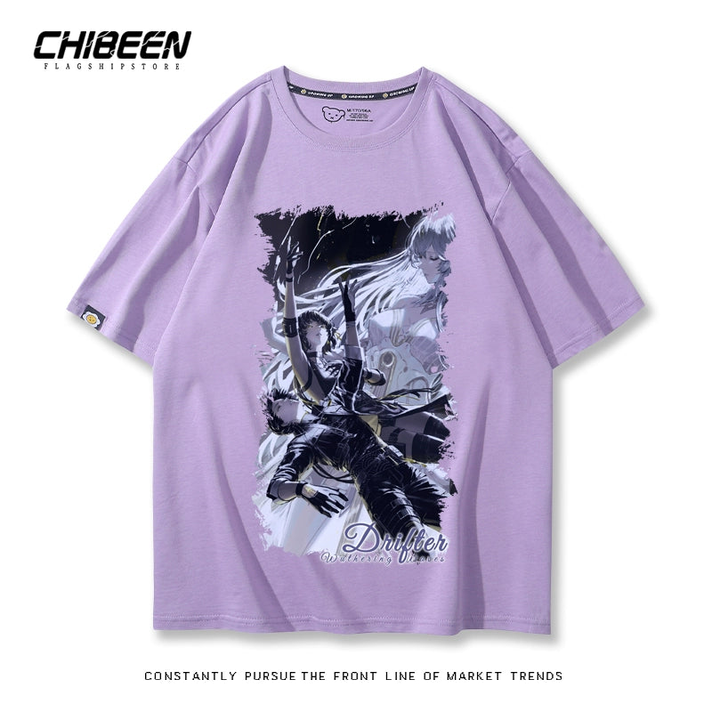 Game Print Short-sleeved Cotton Loose Tee