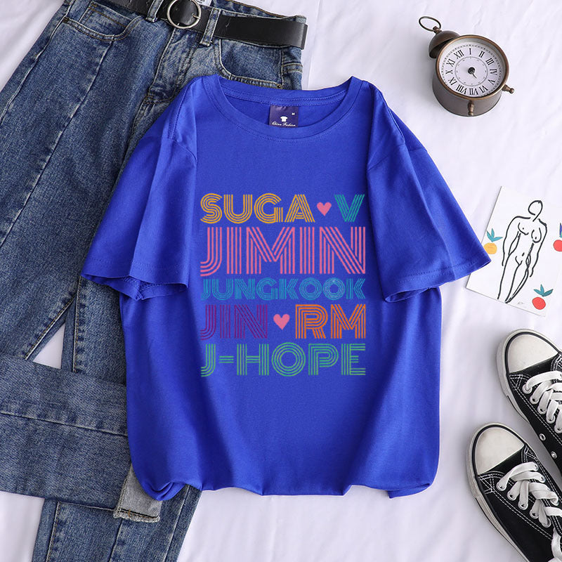 Cute Girls Kpop Cotton T-shirt