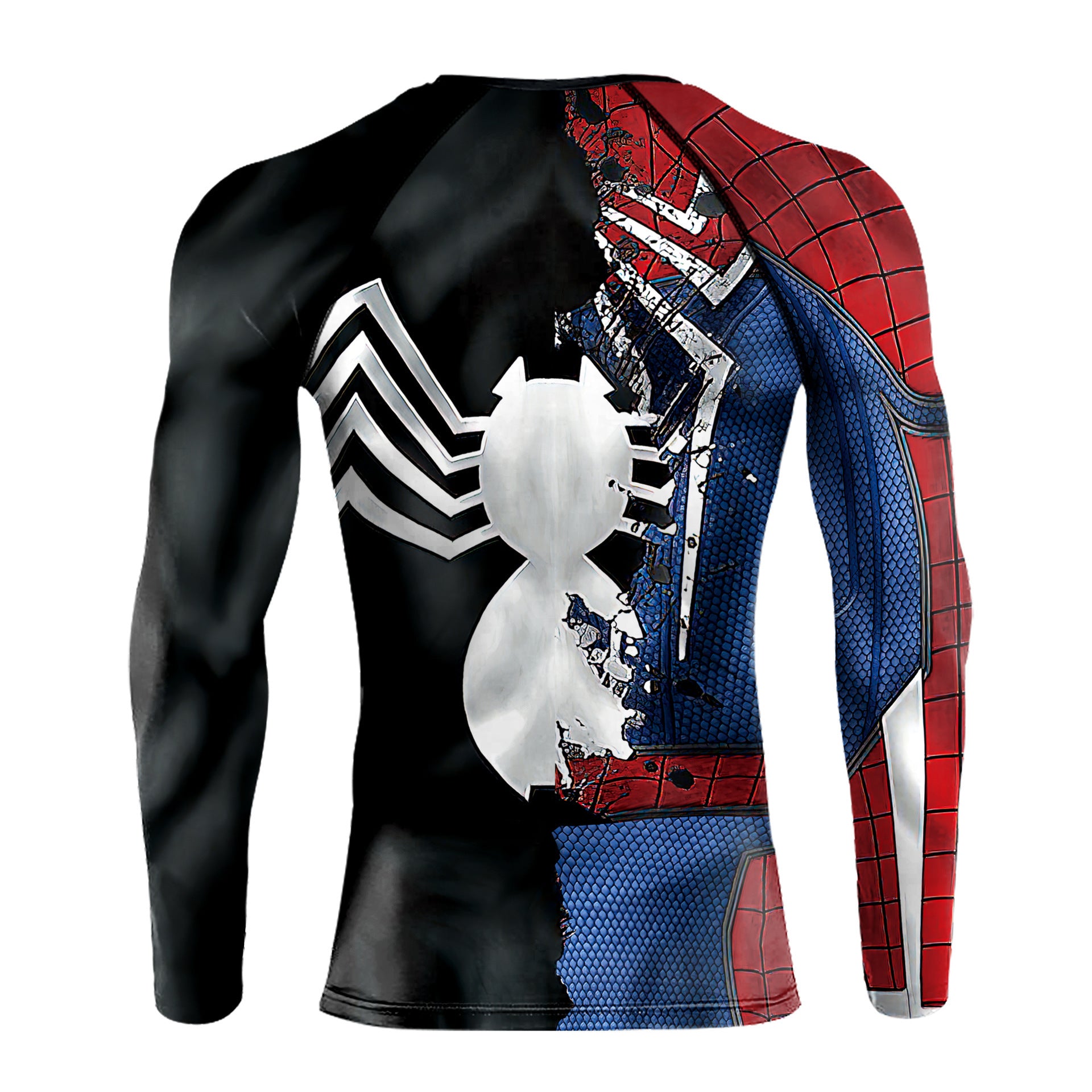 Cool Men's Spider Web Pattern Printed Fitness Sports Training T-shirt