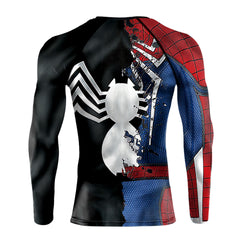 Cool Men's Spider Web Pattern Printed Fitness Sports Training T-shirt