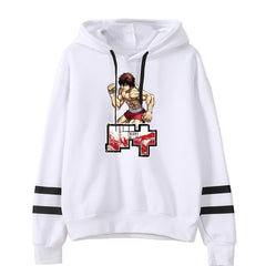 Casual Anime Graphic Print Loose Hoodie