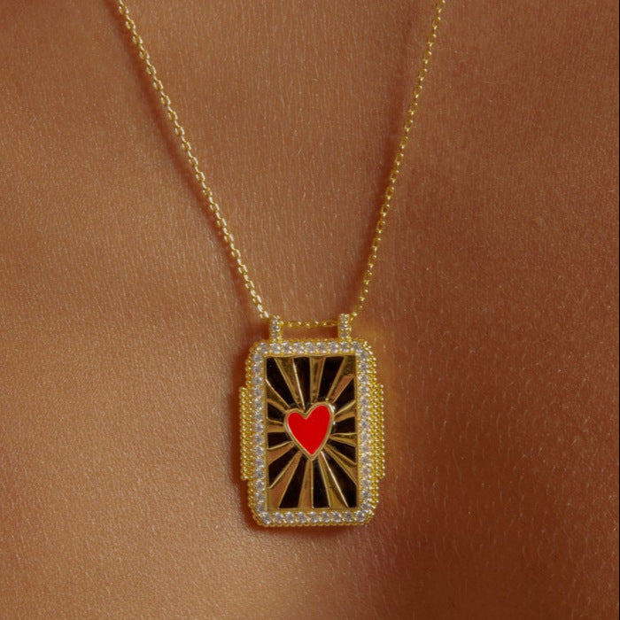 Bohemian Style Tarot Card Necklace