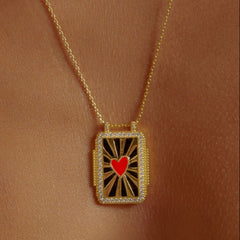 Bohemian Style Tarot Card Necklace