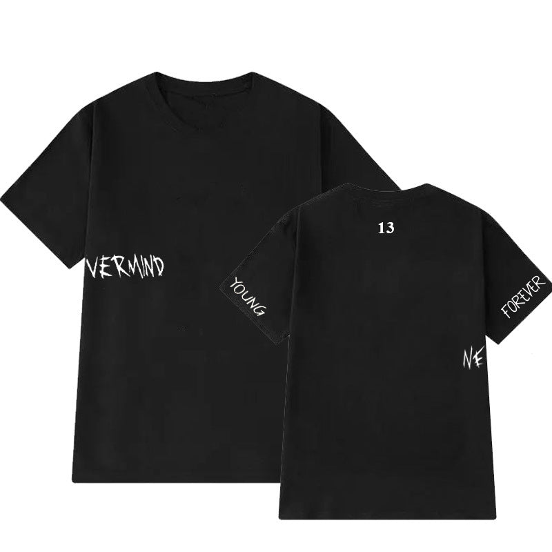 Jimin NeverMind Tattoo Printed Cotton T-Shirt