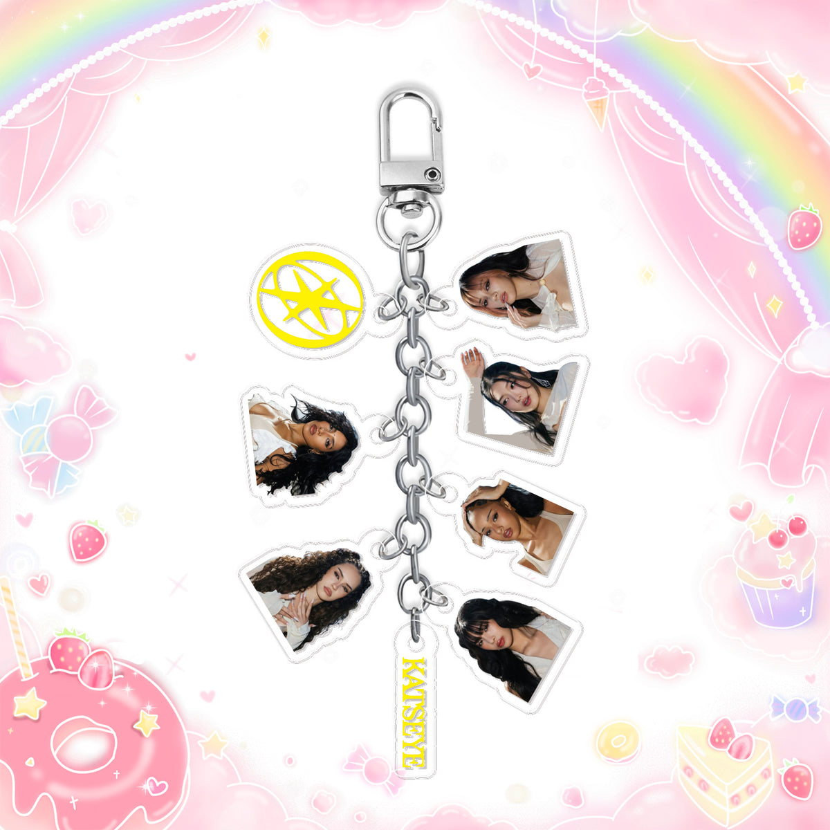KATSEYE Acrylic Pendant Charms Keychain