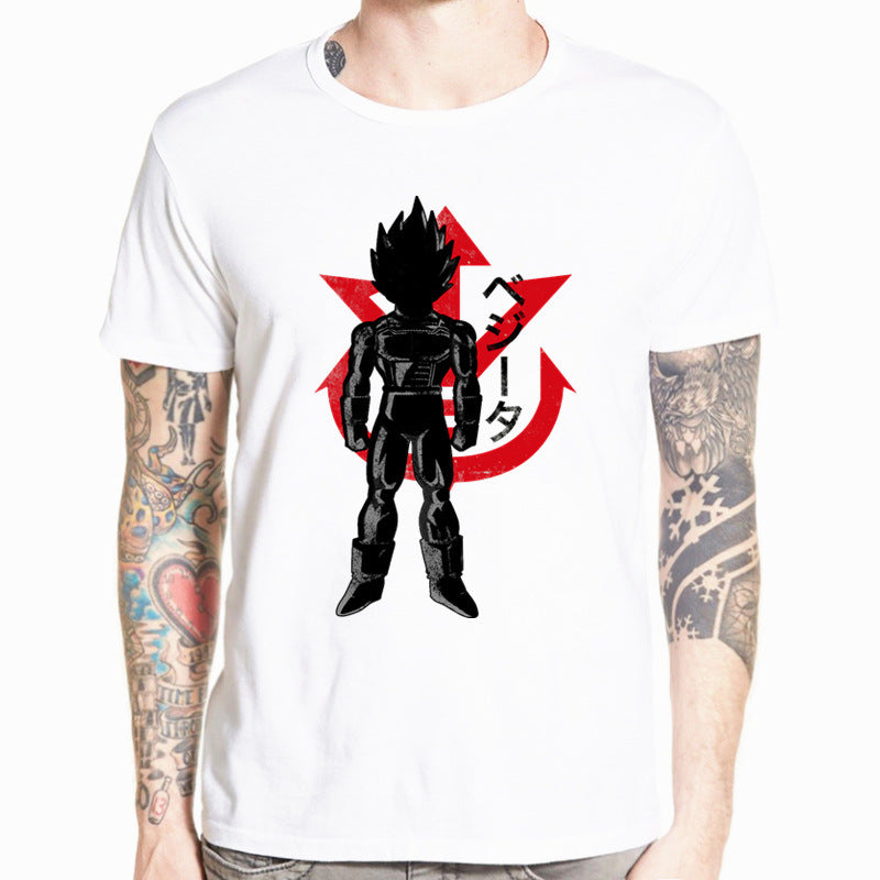 Unisex Goku Printed Short-sleeved Slim-fit T-shirt