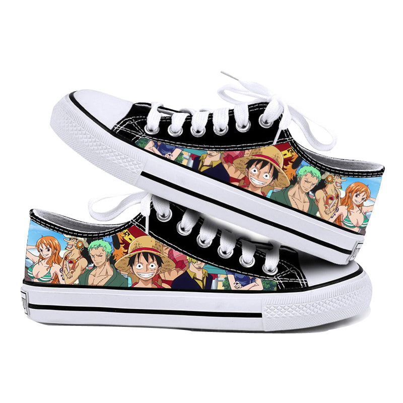 Trendy Low-top Anime Printed Board Shoes