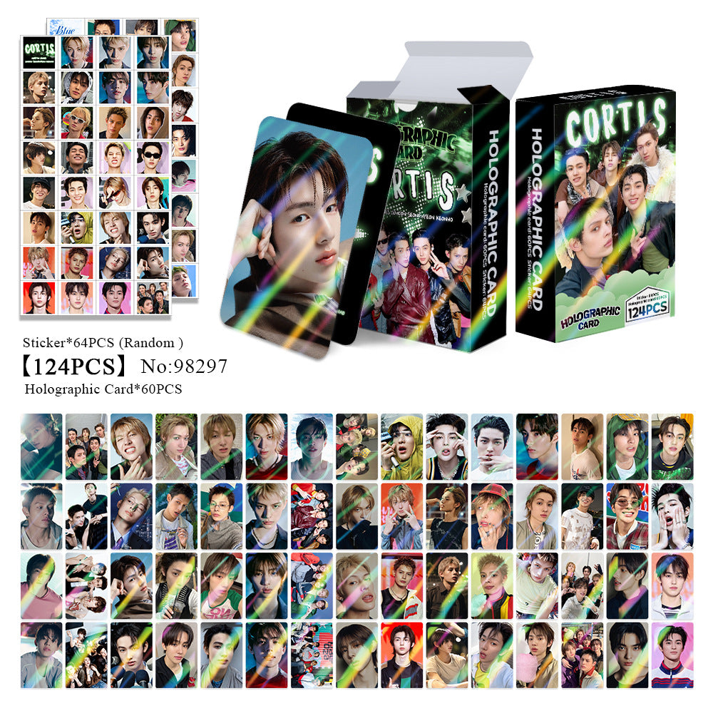 124PCS CORTIS Holographic Photocard Sticker