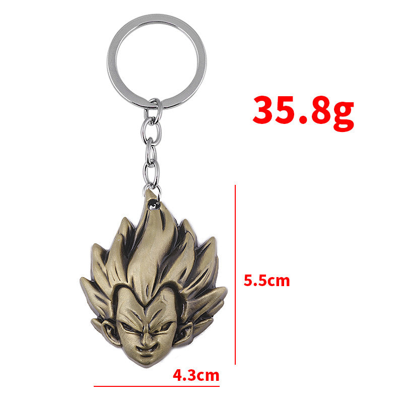 Saiyan Anime Keychain Pendant