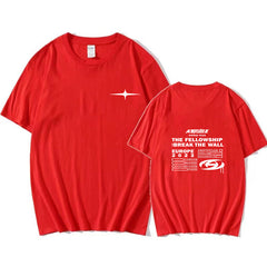 Trendy KPOP Logo Casual Loose T-shirt