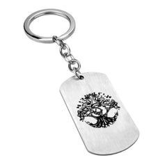 Game Pattern Stainless Steel Necklace Keychain Pendant