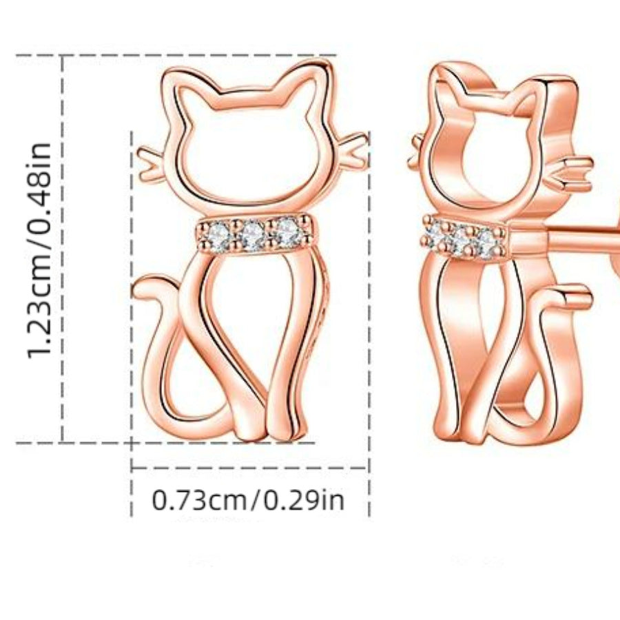 Kawaii Cat Stud Earrings