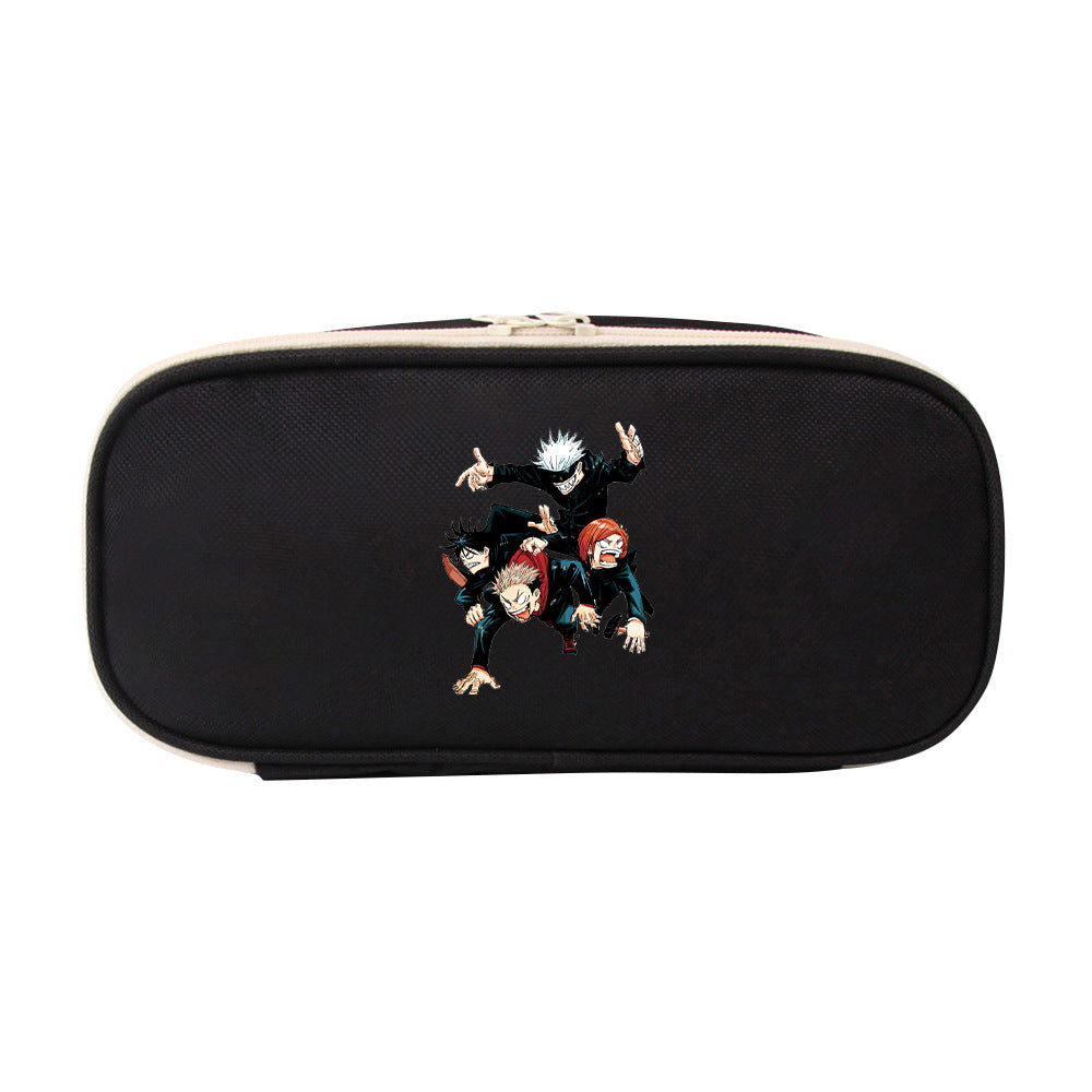 Trendy Anime Stationery Zipper Pencil Case