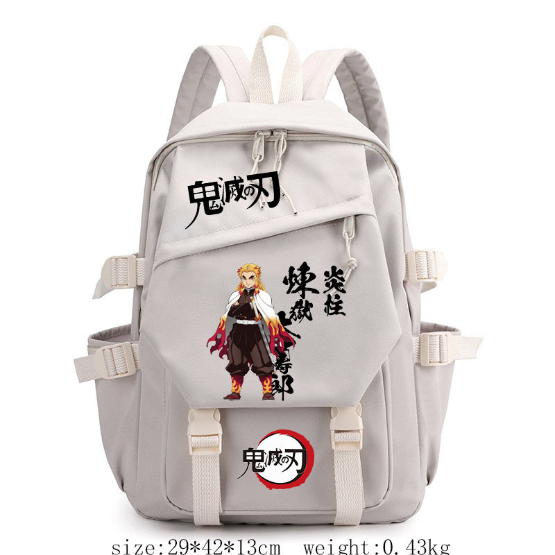 Retro Anime Printed School Backpack