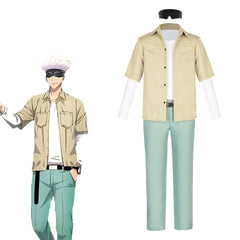 Trendy Gojo Cosplay Costume Shirt Pants Set