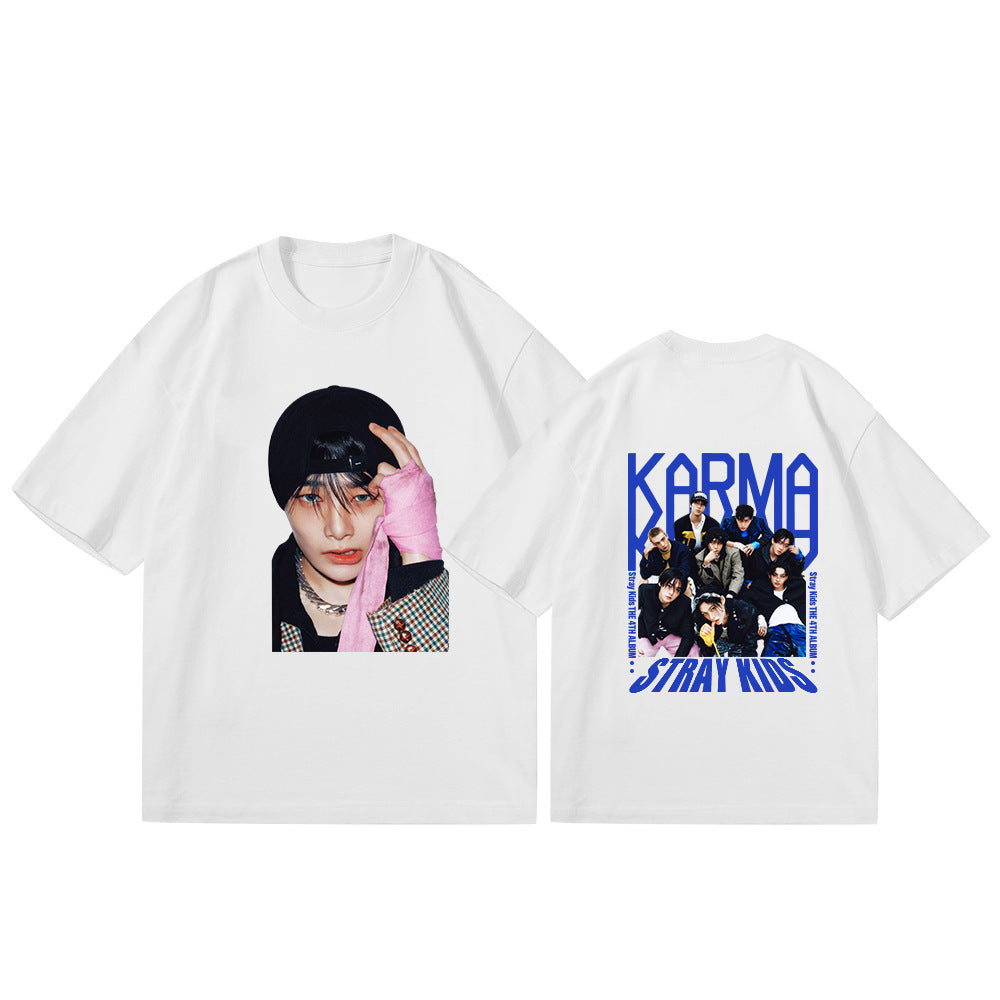 Unisex Kpop Album Cotton T-Shirt Top