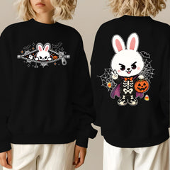 SKZ Halloween Printed Crew Neck Sweatshirt