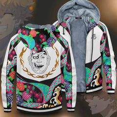 Cool Anime Cosplay Zipper Thicken Hoodie