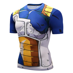 Men's Sports Fitness Anime 3D Short-sleeved T-shirt