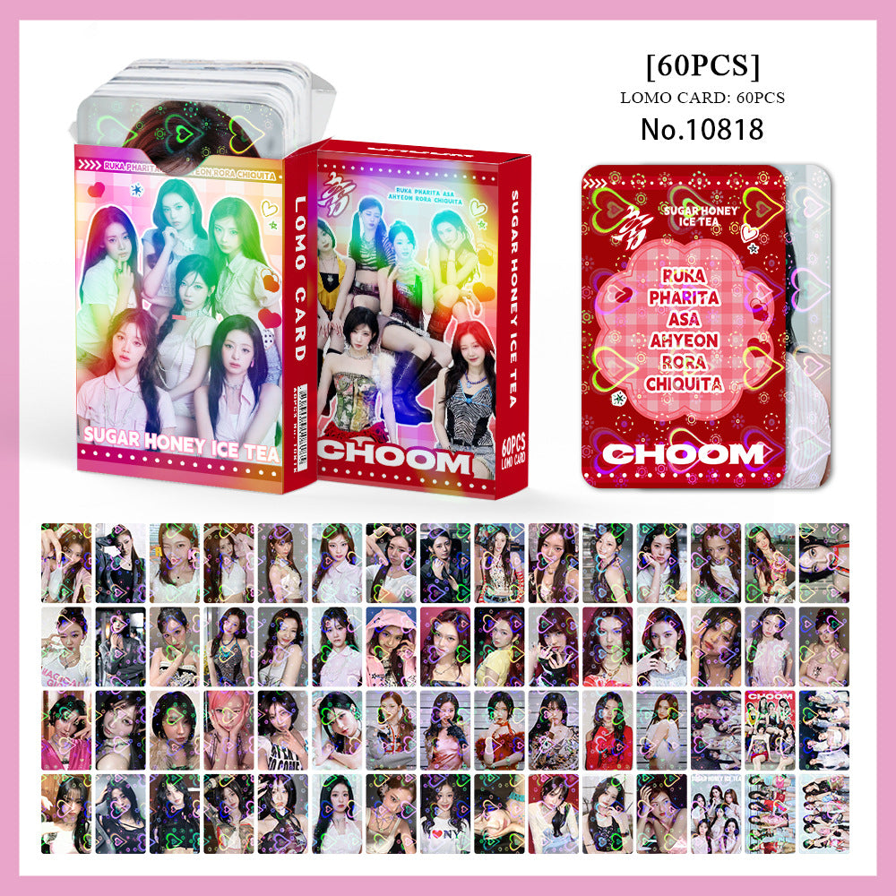 60PCS BM Album CHOOM Heart Flash Photocard