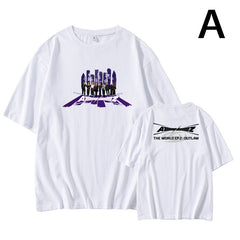 KPOP OUTLAW Print Loose T-shirt